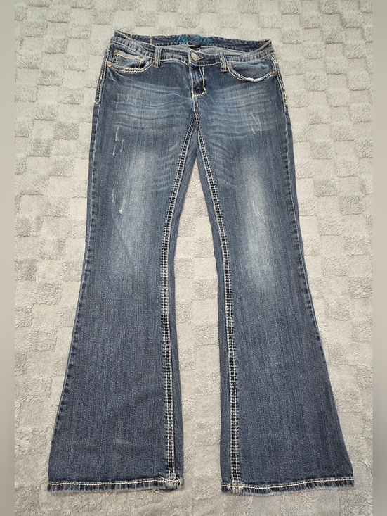 Ariya Denim - Ariya Jeans Women's Size 11/12 Blue Mid Rise Bootcut Stretch Denim Western Y2K